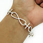 Solid 925 Sterling Silver Infinity Bracelet