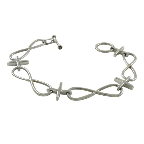 Solid 925 Sterling Silver Infinity Bracelet