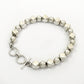 Solid 925 Sterling Silver Beads Bracelet for Women Girls