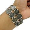 Oxidized 925 Sterling Silver Wide Handmade Bracelet