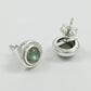 Woman Gift 925 Silver Natural Labradorite Gemstone Stud Earrings N62