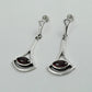Natural Garnet Gemstone 925 Silver Drop Dangle Vintage Earrings For Women H86