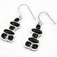Wedding Gift For Her 925 Silver Natural Black Onyx Drop Dangle Inukshuk Earrings R63