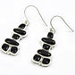 Wedding Gift For Her 925 Silver Natural Black Onyx Drop Dangle Inukshuk Earrings R63