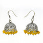 Natural Citrine Gemstone 925 Silver Drop Dangle Jhumki Earrings For Girls S45