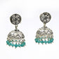 Natural Topaz Gemstone Drop Dangle Jhumki Earrings 925 Sterling Silver D8