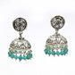 Natural Topaz Gemstone Drop Dangle Jhumki Earrings 925 Sterling Silver D8