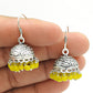 Anniversary Gift For Her Natural Yellow Onyx Drop Dangle Jhumki Earrings 925 Silver Z89