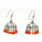 Gift For Her 925 Silver Natural Carnelian Drop Dangle Handmade Jhumki Earrings