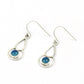 Woman Gift 925 Silver Natural Chalcedony Drop Dangle Ethnic Earrings K55