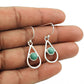 Natural Turquoise Gemstone Drop Dangle Vintage Earrings 925 Silver For Women U4