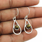 Tiger Eye Gemstone 925 Sterling Silver Mother Dangle Tribal Unique Earrings