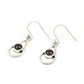 Woman Gift 925 Sterling Silver Natural Garnet Drop Dangle Boho Earrings T4