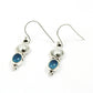 Chalcedony Gemstone 925 Silver Hook Artisan Birthday Drop Ethnic Bezel Earrings