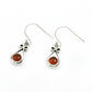 Natural Carnelian Gemstone Drop Dangle Boho Earrings 925 Sterling Silver F5