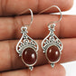 Carnelian Stone 925 Solid Silver Anniversary Hook Dangle Drop Ethnic Earrings