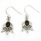 Natural Smoky Quartz 925 Silver Drop Dangle Vintage Earrings For Women O6