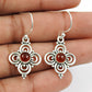 Woman Gift Natural Carnelian Gemstone 925 Sterling Silver Earrings P60