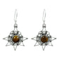Natural Tiger Eye 925 Silver Drop Dangle Bohemian Earrings For Girls Z7