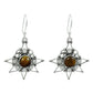 Natural Tiger Eye 925 Silver Drop Dangle Bohemian Earrings For Girls Z7