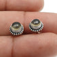 Natural Smoky Quartz Gemstone Stud Earrings 925 Sterling Silver For Women L4
