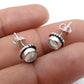 Round Rose Quartz Gemstone Solid Silver Birthday Elegant Stud Post New Earrings