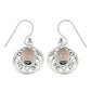 Woman Gift 925 Silver Natural Rose Quartz Drop Dangle Tribal Earrings S9