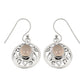 Woman Gift 925 Silver Natural Rose Quartz Drop Dangle Tribal Earrings S9