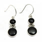 Woman Gift Natural Black Onyx Drop Dangle Boho Earrings 925 Sterling Silver Z9