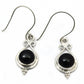 Natural Black Onyx Gemstone Drop Dangle Ethnic Earrings 925 Silver For Girls C10
