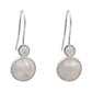 Natural Rainbow Moonstone 925 Silver Drop Dangle Vintage Earrings For Women X10