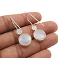Natural Rainbow Moonstone 925 Silver Drop Dangle Vintage Earrings For Women X10