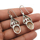 Woman Gift Natural Citrine Drop Dangle Ethnic Earrings 925 Silver B17