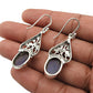 925 Sterling Silver Jewelry Oval Labradorite Gemstone Earrings Gift For Girl