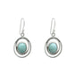 Natural Larimar Gemstone 925 Silver Charming Dangle Earrings For Women Girls B11
