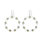 Woman Gift 925 Silver Natural Citrine Gemstone Drop Dangle Earrings K11