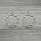 Woman Gift 925 Silver Natural Citrine Gemstone Drop Dangle Earrings K11