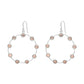 Rose Quartz Gemstone Trendy Earrings 925 Sterling Silver Metaphysical Jewelry K1