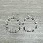Woman Gift Natural Labradorite Drop Dangle Boho Earrings 925 Silver S58