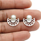 Pearl Earrings 925 Sterling Silver Tribal Jewelry
