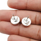 Oval Natural Chalcedony 925 Silver Bezel Anniversary Stud Post Daughter Earrings
