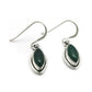 Natural Green Onyx Gemstone Drop Dangle Earrings 925 Sterling Silver For Girls V3