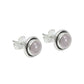 Sterling Silver Natural Rose Quartz Stud Post Anniversary Sisters Gift Earrings