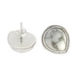 Natural White Turquoise Stud Earrings Teardrop Gemstone Gift Jewelry For Her L2