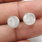 8mm Rainbow Moonstone 925 Sterling Silver Stud Earrings Handmade Jewelry