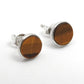 8mm Round Tiger Eye 925 Sterling Silver Handmade Stud Earrings Jewelry