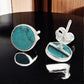 8mm Turquoise Gemstone 925 Sterling Silver Stud Earrings Gift Jewelry