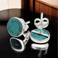 8mm Turquoise Gemstone 925 Sterling Silver Stud Earrings Gift Jewelry
