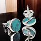 8mm Turquoise Gemstone 925 Sterling Silver Stud Earrings Gift Jewelry