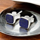 6mm Square Lapis Lazuli Gemstone 925 Sterling Silver Handmade Stud Earrings